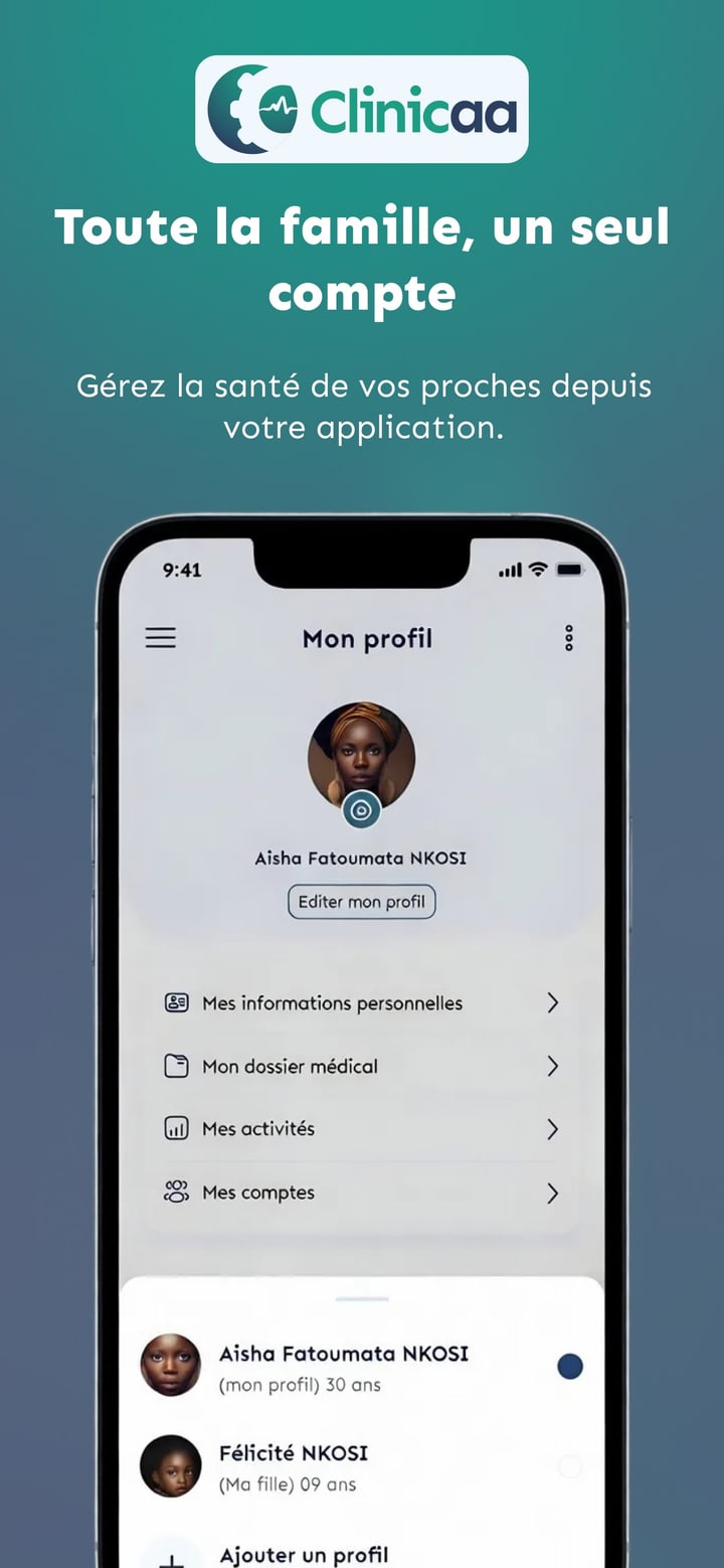 Clinicaa - Profils des membres de la famille