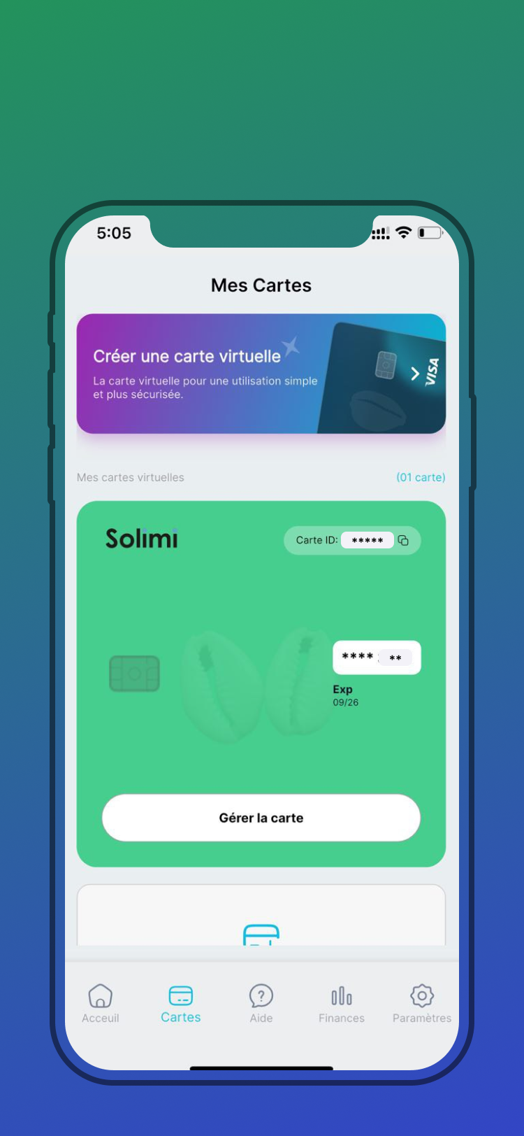 Solimi - Virtual card
