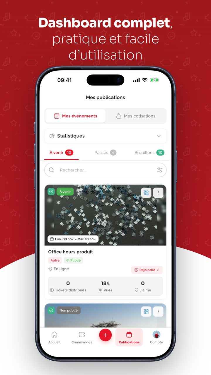 Tikerama - Dashboard organisateur