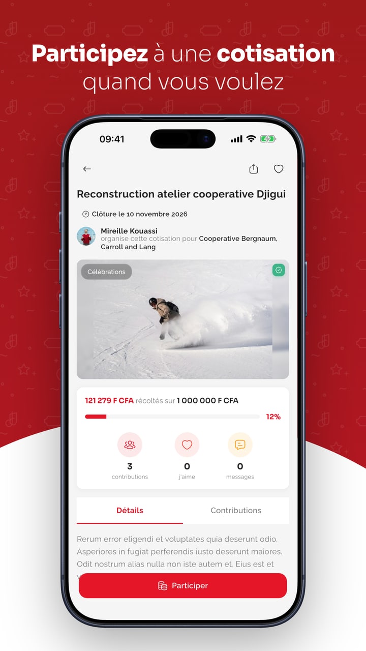 Tikerama - Cotisation et objectif de collecte