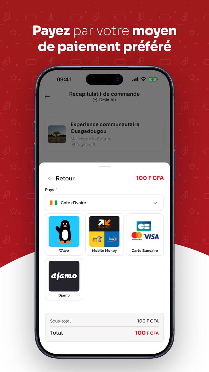 Tikerama - Choix du moyen de paiement